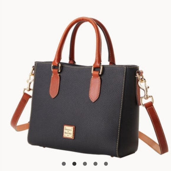 🖤 🔹️Dooney & Bourke🔹️ Pebble Grain Janine Top Handle Bag - Picture 4 of 6